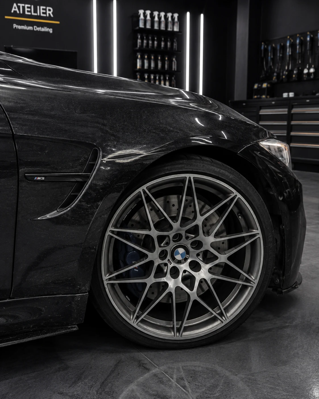 BMW M3 avant polissage