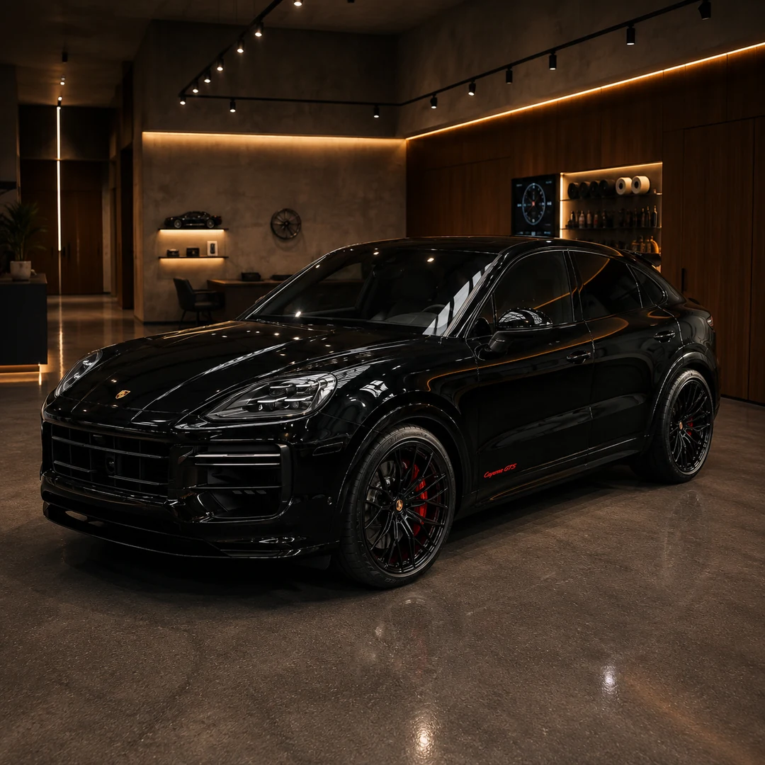 Porsche Cayenne GTS après lustrage et céramique
