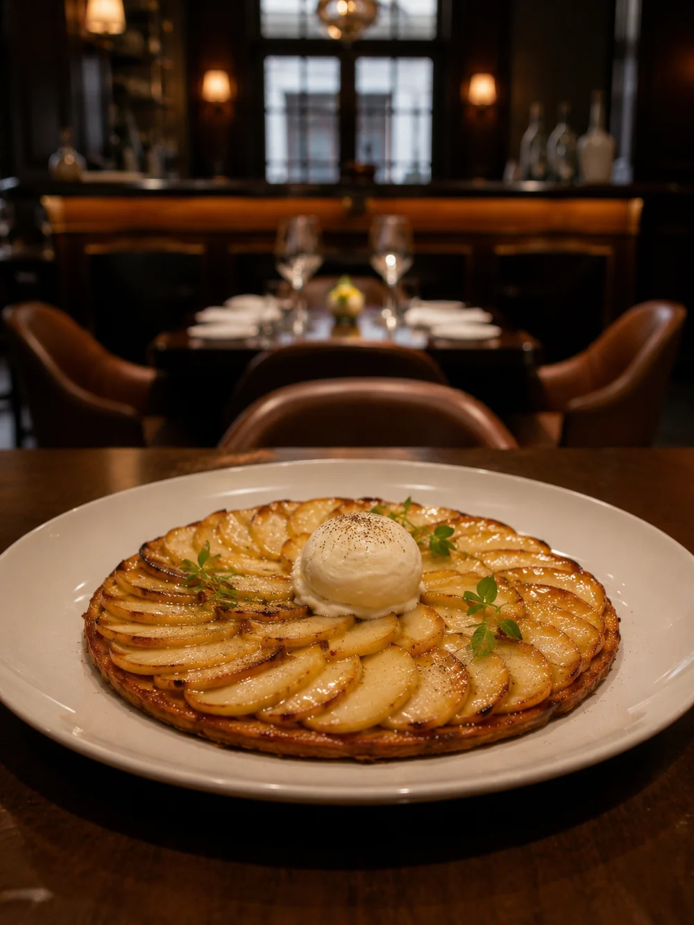 Tarte fine aux pommes et caramel au beurre salé